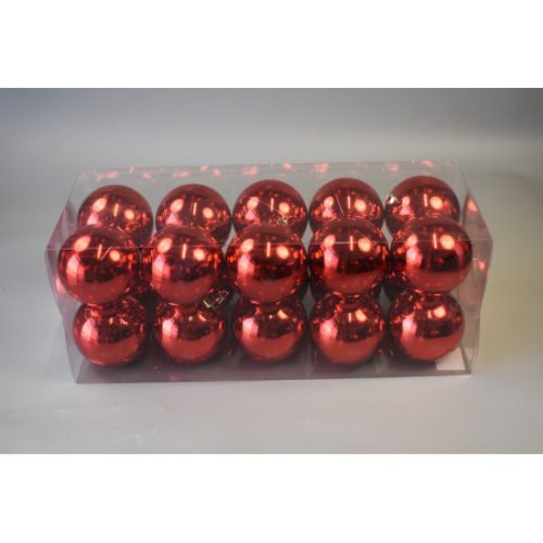 Gömb 8cm piros