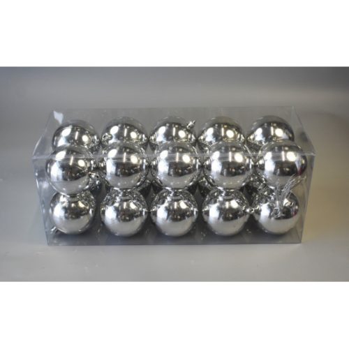 Gömb 8cm ezüst