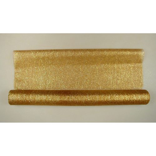 Organza tekercs kar. leveles 48cm×5cm bronz