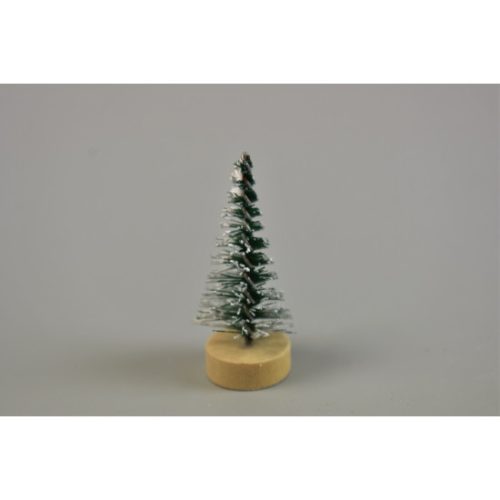 Fenyőfa 6cm zöld havas