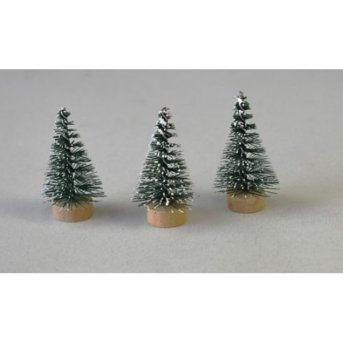 Fenyőfa 4cm zöld havas