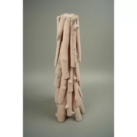 Fenyő uszadékfából 40cm falfestékes rózsaszín