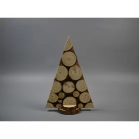 Fenyő fa szeletekből 20cm natúr