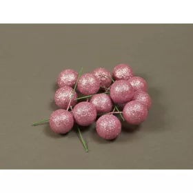 Betűző bogyó 2,5cm vil.rózsaszín&glitter