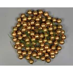 Betűző bogyó 1,5cm arany