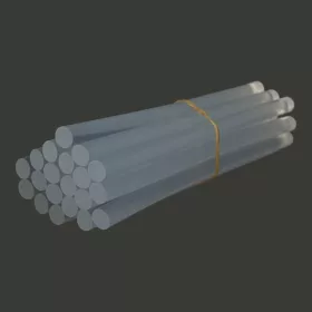 Hot glue stick short