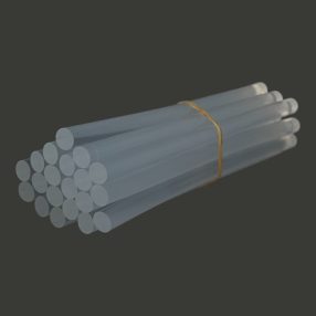 Hot glue stick short