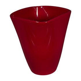 Orchid vase Quattro 14 cm matte burgundy