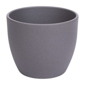 Base ceramic bowl 13 cm rough matte grey