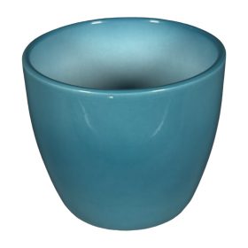 Base ceramic bowl 13 cm lacquered turquoise