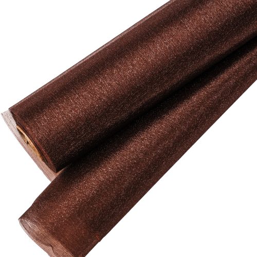 Snow organza 23.5cm x 10m - Dark brown