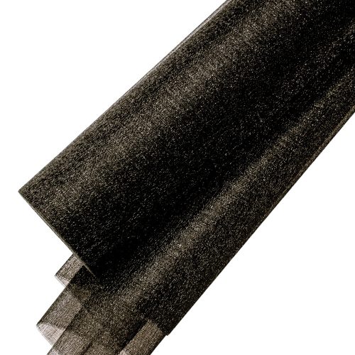 Snow organza 23.5cm x 10m - Black