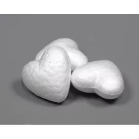 Hungarocell szív 4cm tömör fehér