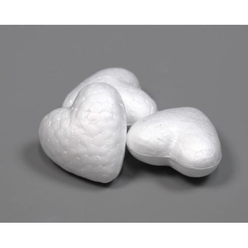 Hungarocell szív 4cm tömör fehér
