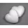 Hungarocell szív 13cm tömör fehér