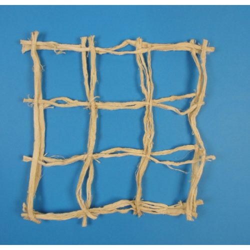 Háncs rács 25×25cm fehérített