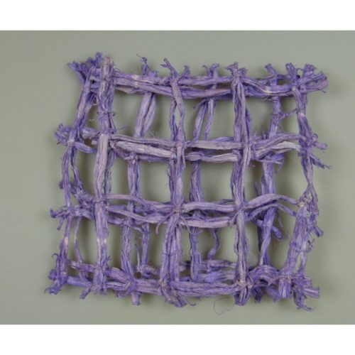 Háncs rács 18×18cm feh.lila