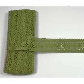 Csipke szim. 4cm 12. mohazöld