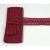 Csipke szim. 4cm 12. bordó