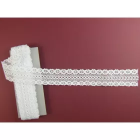 Csipke szim. 4,5cm 14. fehér