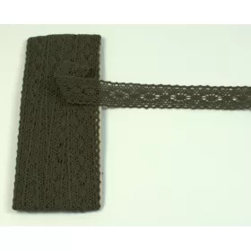 Csipke szim. 2,5cm 2. antracit