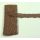 Csipke asszim. 3cm 9. barna