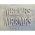 Fa "MR&MRS" felirat fehér 3x10,5cm 2db/csomag