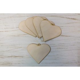 Natúr fa - Rustique szív 5db/csomag