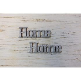 Fa "Home" felirat koptatott szürke 2db/csomag