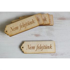   Natúr fa - "Nem felejtünk" scrapbook tábla 3x8cm 5db/csomag