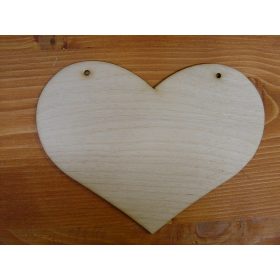 Natúr fa - Szív pufi 18cm