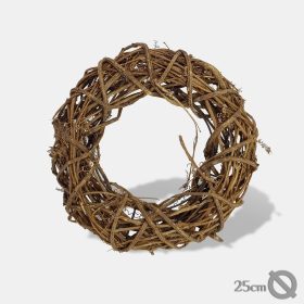 Rusztik koszorú 25cm 10/#