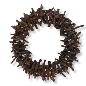 Tövises koszorú barna 25cm 10/#