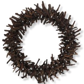 Tövises koszorú barna 30cm 8/#