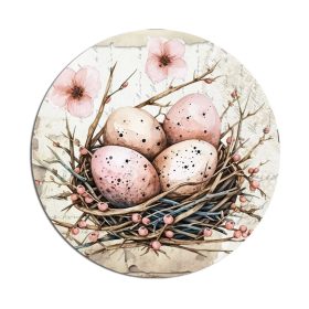 Nyomtatott fa tábla - Húsvéti RSZ téma 11,8cm