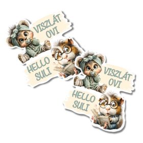 Nyomtatott dekorkarton - Viszlát ovi... 2db/csomag