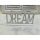 Fa "Dream" felirat talppal fehér 25cm