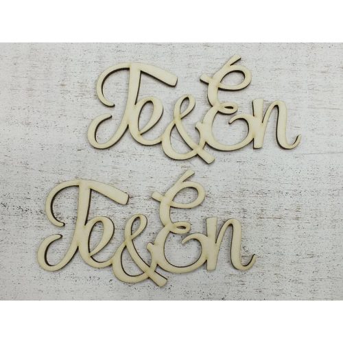 "Te & Én" felirat 12cm 2db/csomag