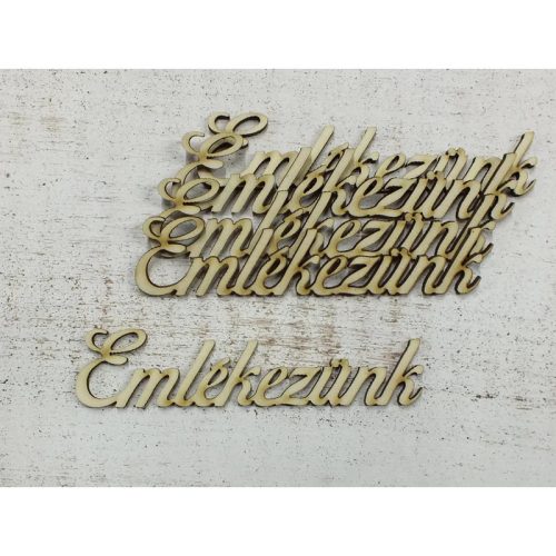 "Emlékezünk" felirat 5db/csomag