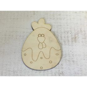 Natúr fa - Pöttyös tyúk 15cm