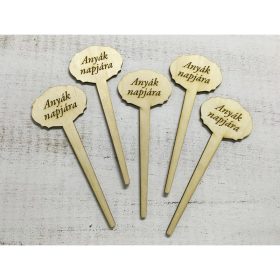   Natúr fa - Beszúrós tábla "Anyák napjára" 5db/csomag