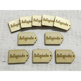   Natúr fa - Scrapbook kísérő táblák "Ballagásodra" 10db/csomag