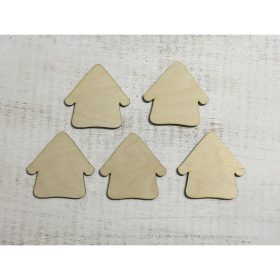 Natúr fa házikó 8cm 5db/csomag