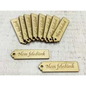  Natúr fa "Nem feledünk" kisérő tábla 10db/csomag
