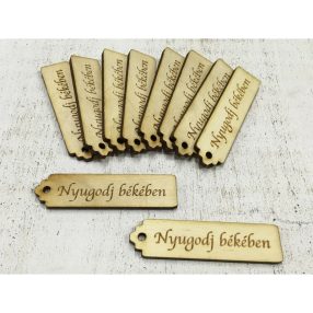   Natúr fa "Nyugodj békében" kisérő tábla 10db/csomag