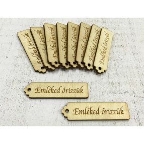   Natúr fa "Emléked őrizzük" kisérő tábla 10db/csomag