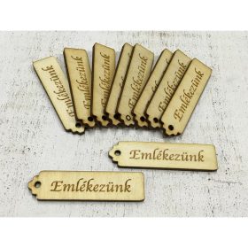   Natúr fa "Emlékezünk" kisérő tábla 10db/csomag
