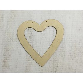 Natúr fa szív keret 26cm