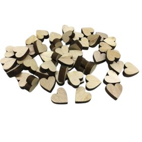 Fa szív 2cm 50db/csomag