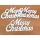 Merry Christmas felirat fehér 3db/csomag